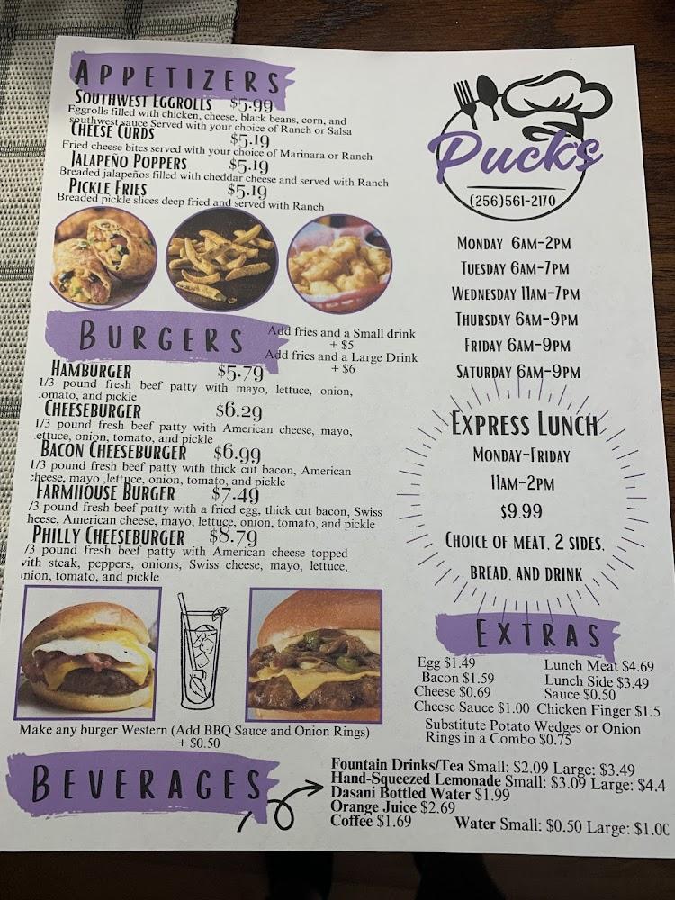 Puck's Restaurant Menu image 3