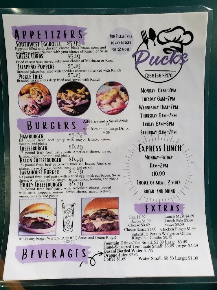 Puck's Restaurant Menu image 4
